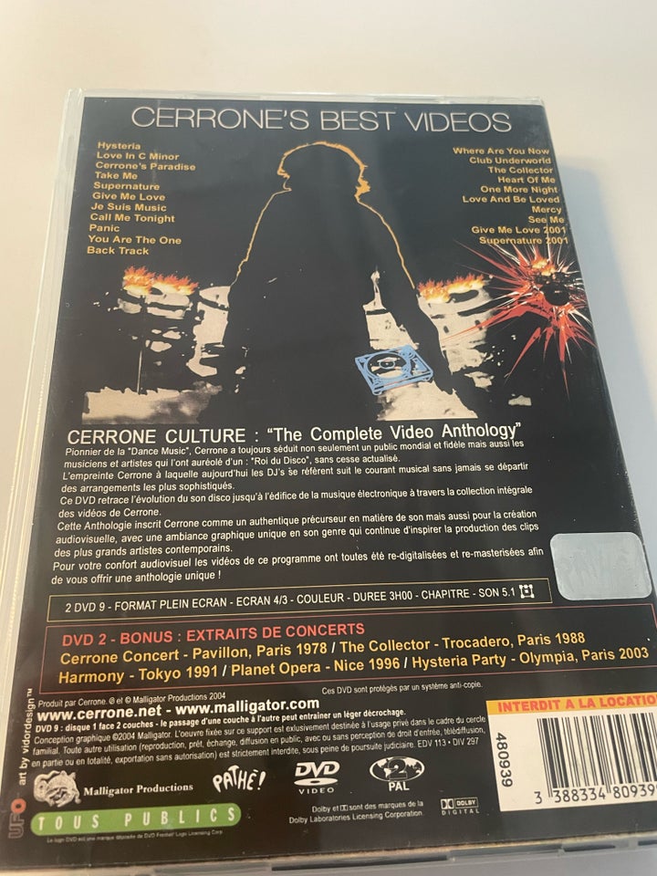 Cerrone Culture, DVD, dokumentar