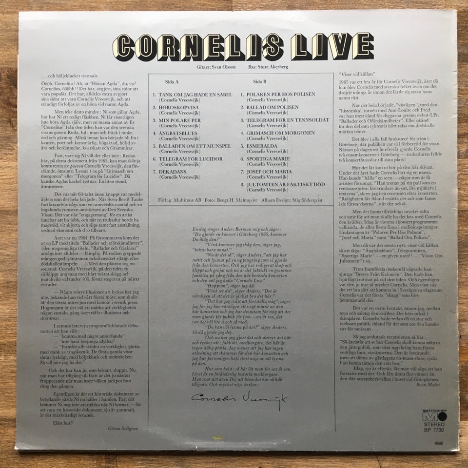 LP, Cornelis Vreeswijk, Cornelis