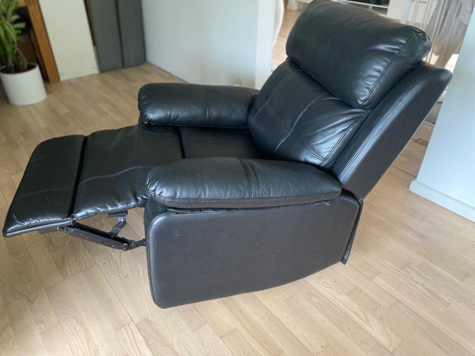 Sofa, læderlook, 3 pers.