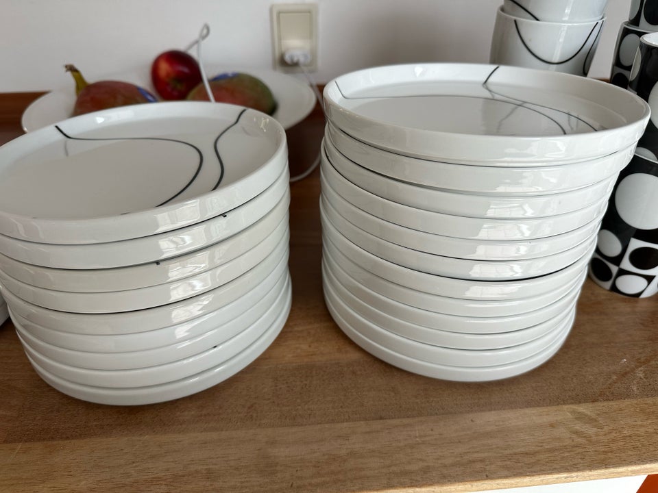 Porcelæn Tallerkener kopper og