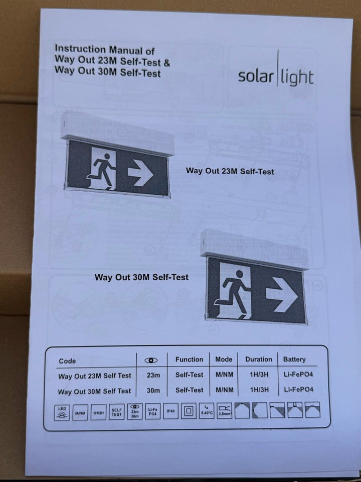 Flugtvejsskilt, Solar