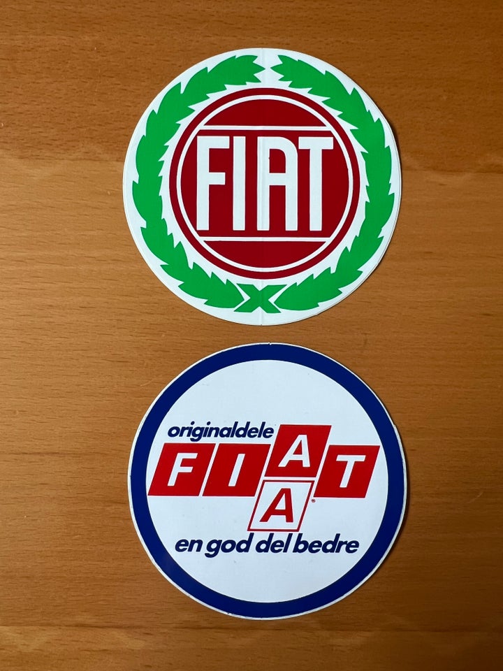 Klistermærker, Fiat