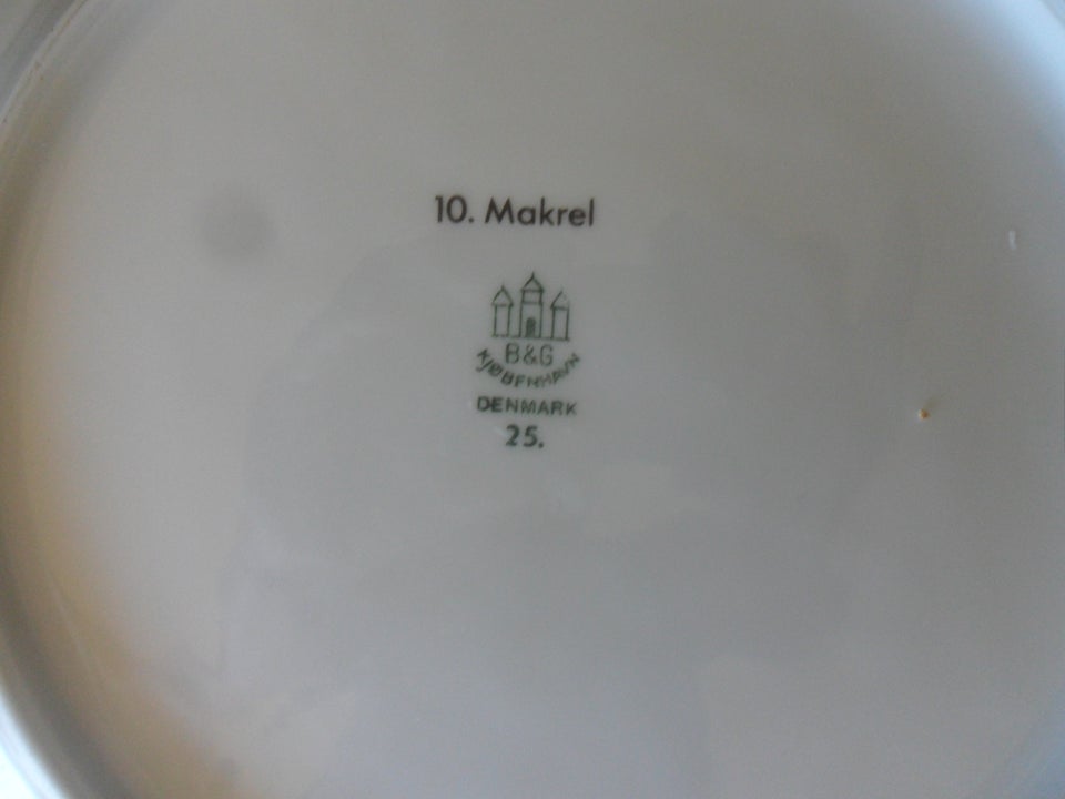 Porcelæn Tallerken BG