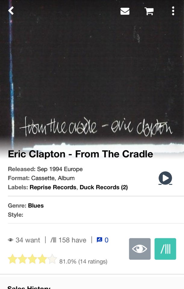 Bånd, Eric Clapton, From The cradle