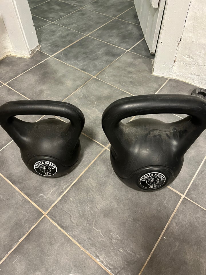 Kettlebell, 16 og 12kg, Gorilla