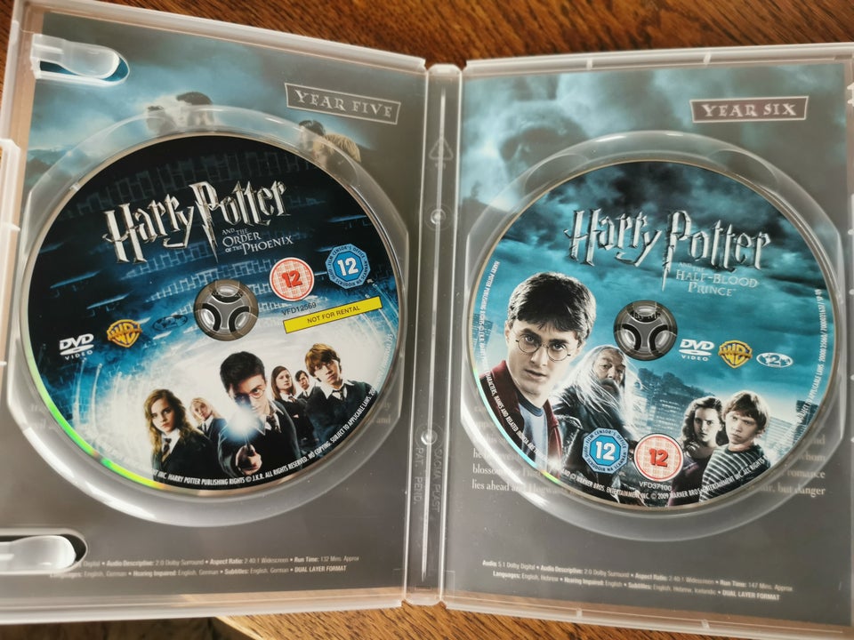 Harry potter, DVD, eventyr