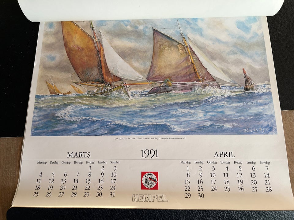 Hempel kalender 1991  Pierre