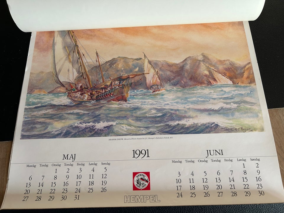 Hempel kalender 1991  Pierre