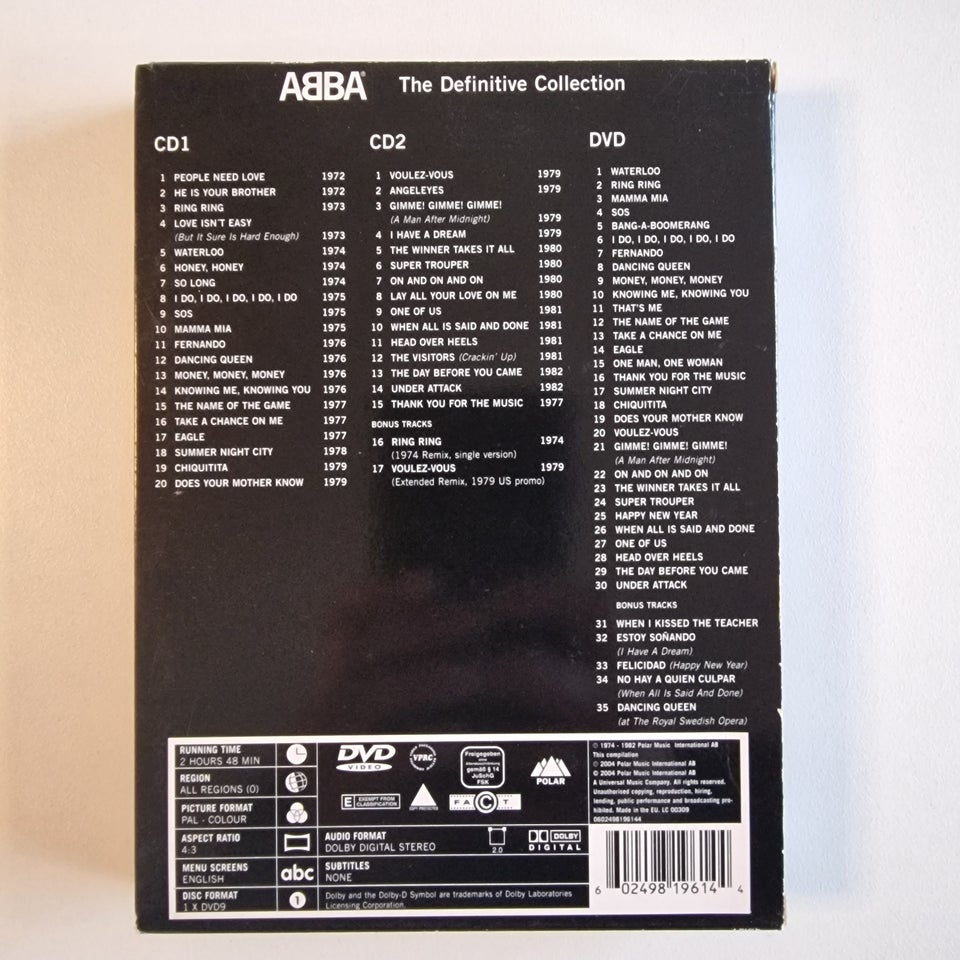 ABBA The Definitive Collection ,