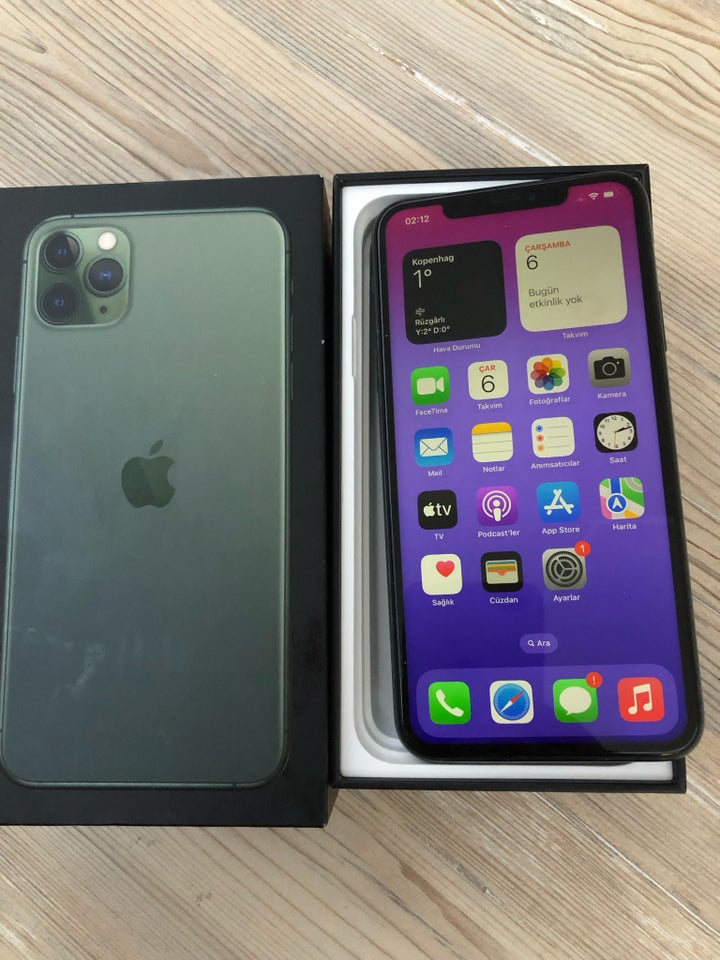 iPhone 11 Pro, 256 GB, sort