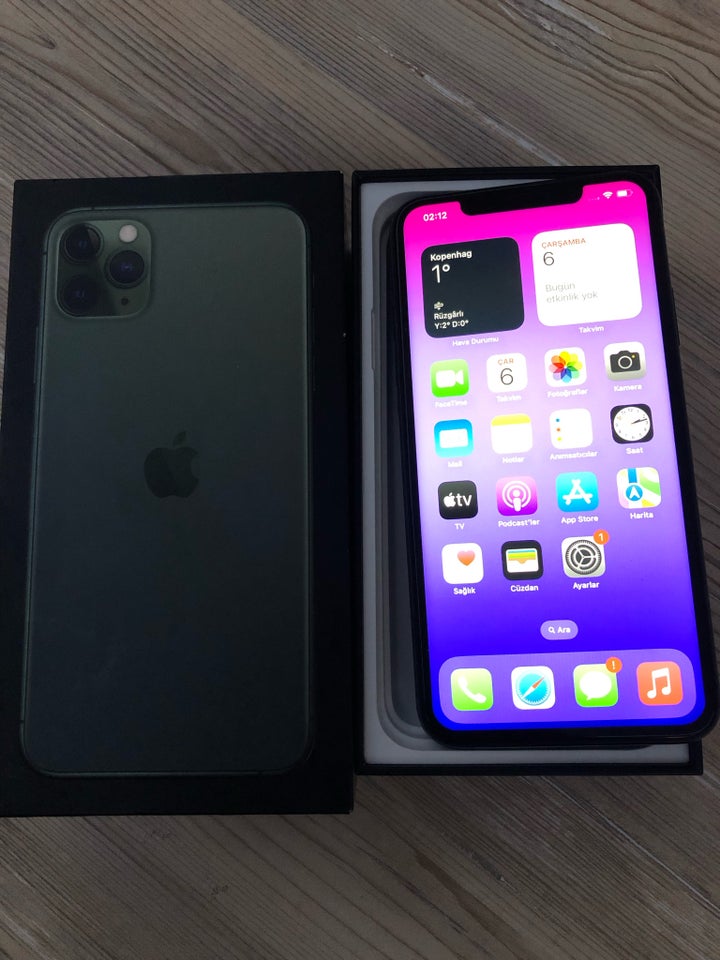 iPhone 11 Pro, 256 GB, sort