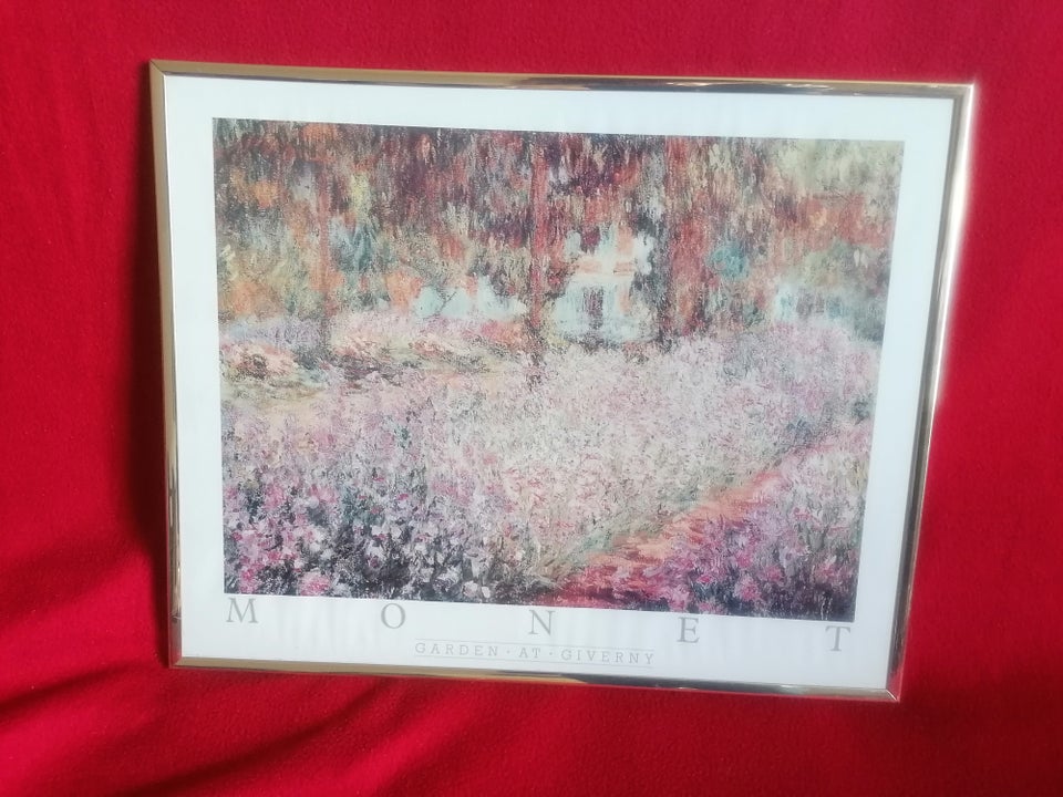 Indrammet plakat Claude Monet