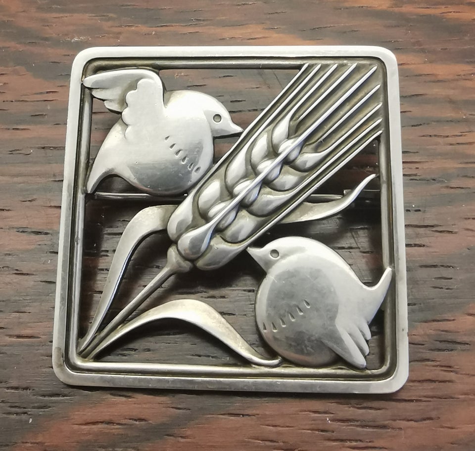 Broche, sølv, Georg Jensen