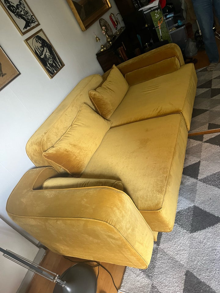 Sofa, velour, 2 pers.