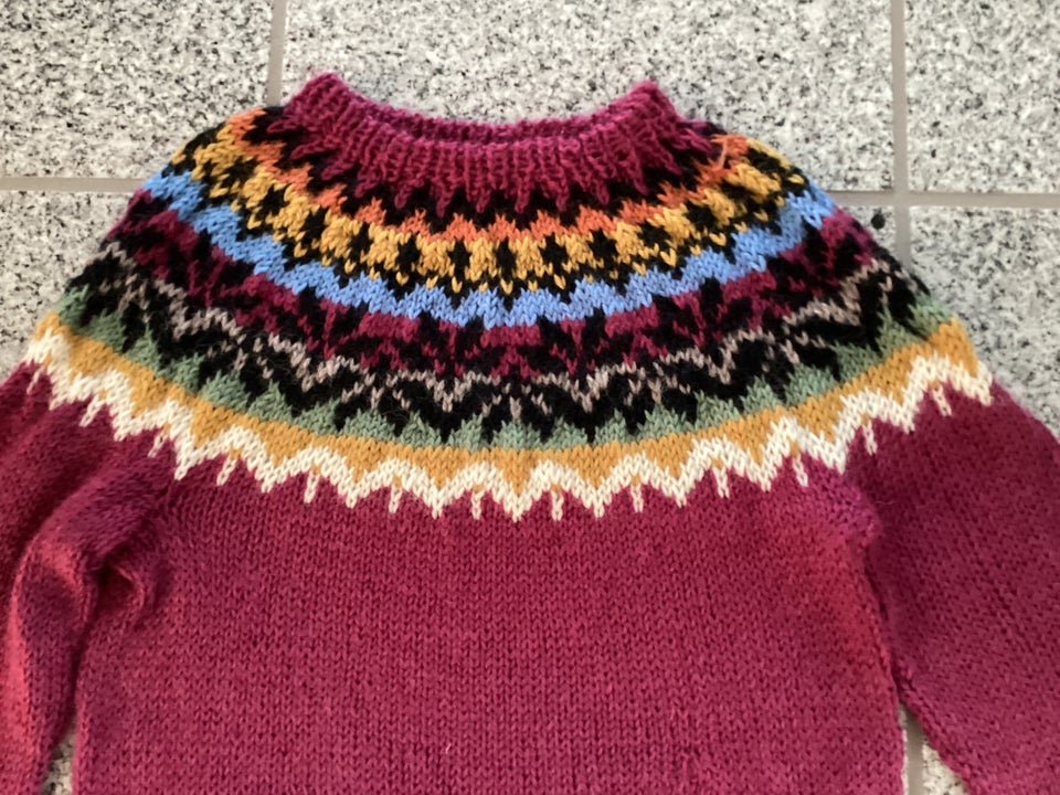 Sweater, 100% uld, Håndstrikket