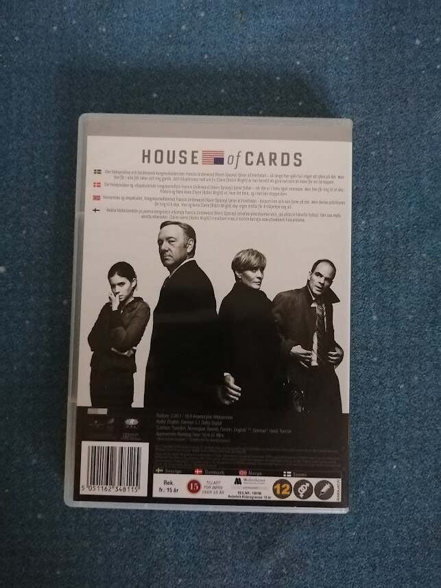 House of Cards Sæson 1, DVD,