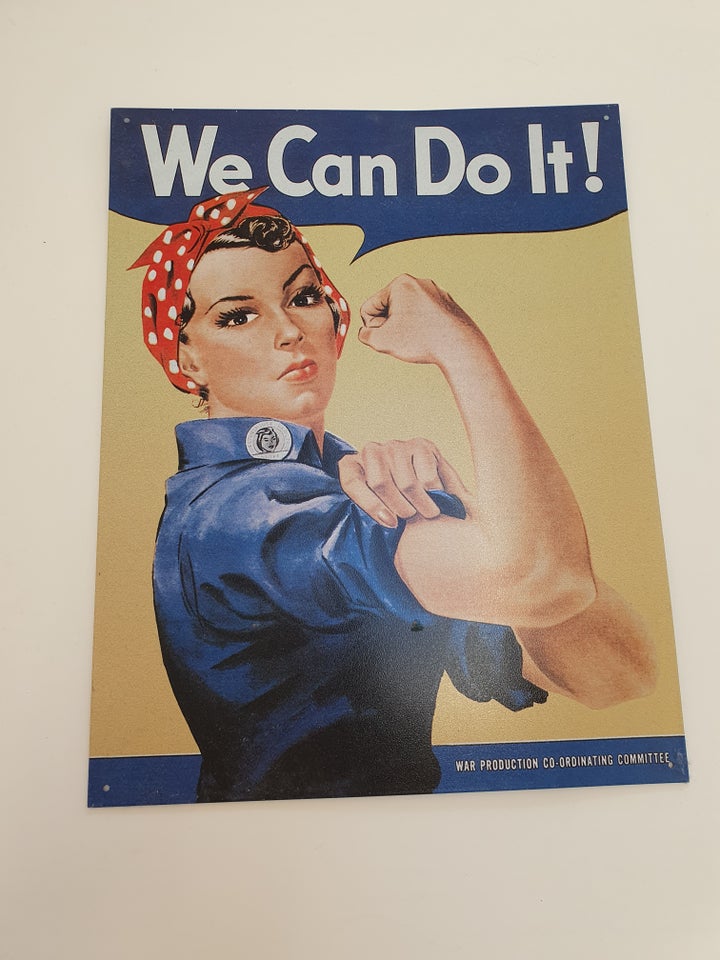 We can do it - metal skilt