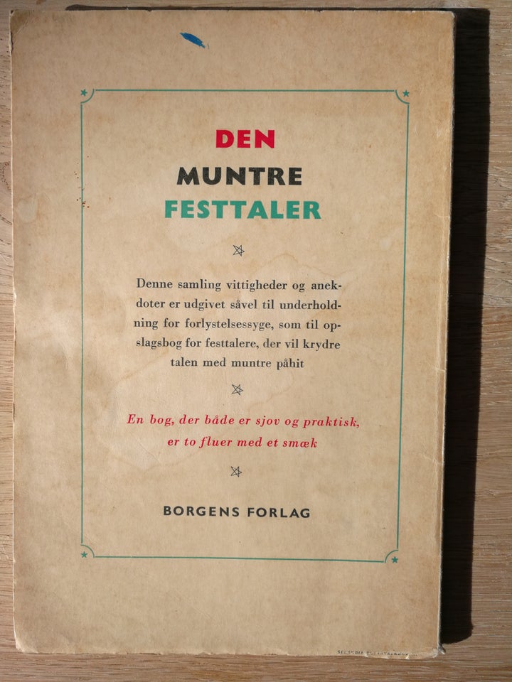 Den muntre festtaler, Cicero