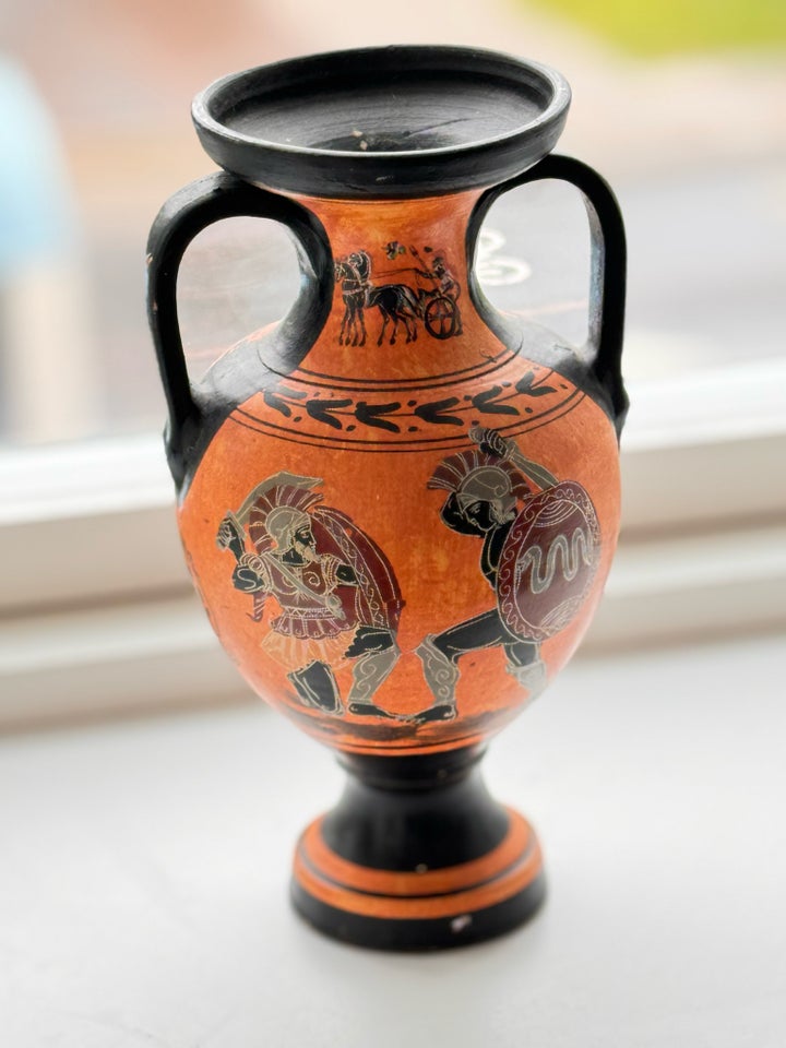 Græsk håndlavet vase, motiv: Jason