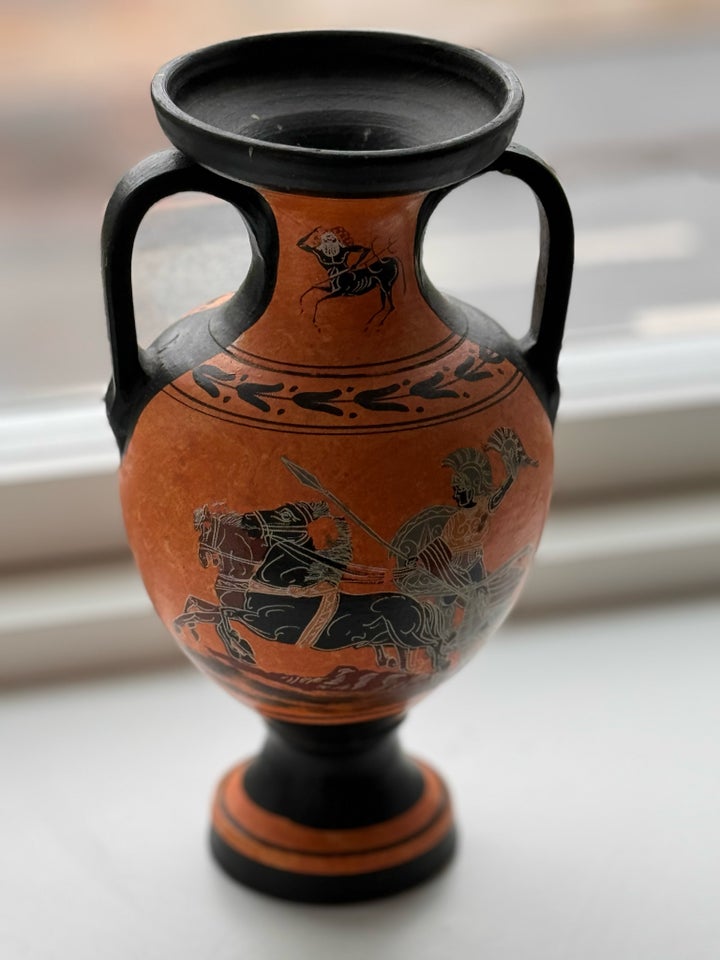 Græsk håndlavet vase, motiv: Jason