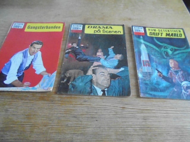 Detektivserien nr. 1-3 fra 1962,