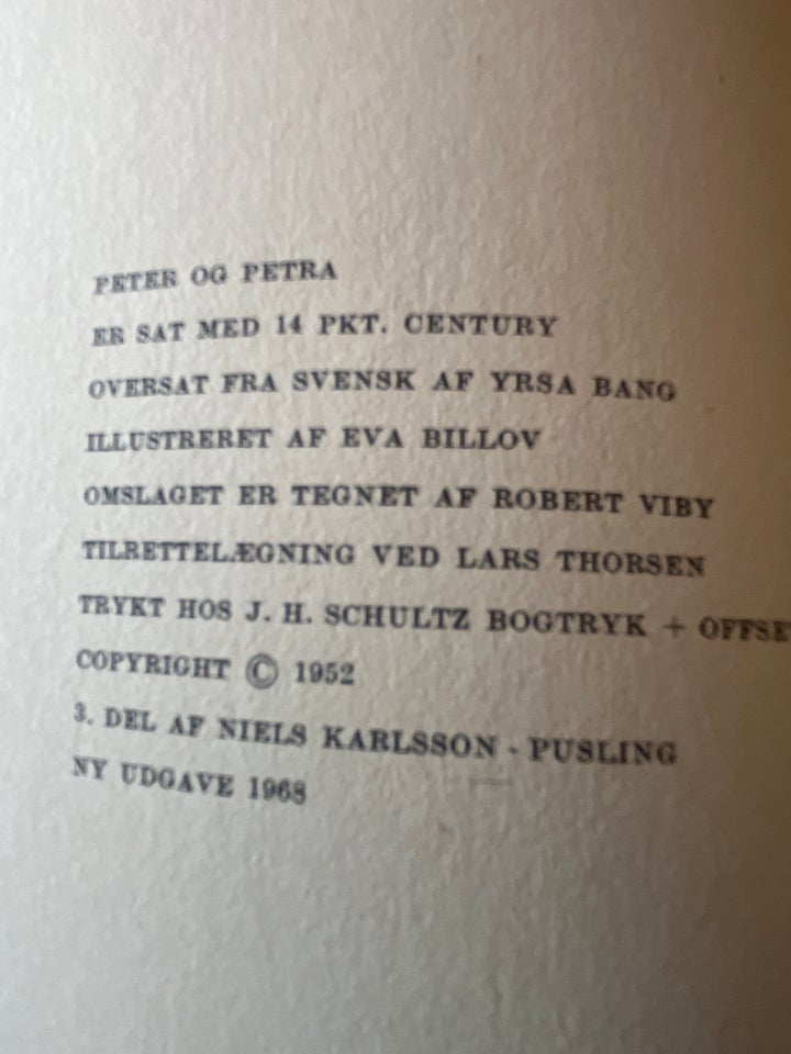 Peter og petra  Astrid Lindgren