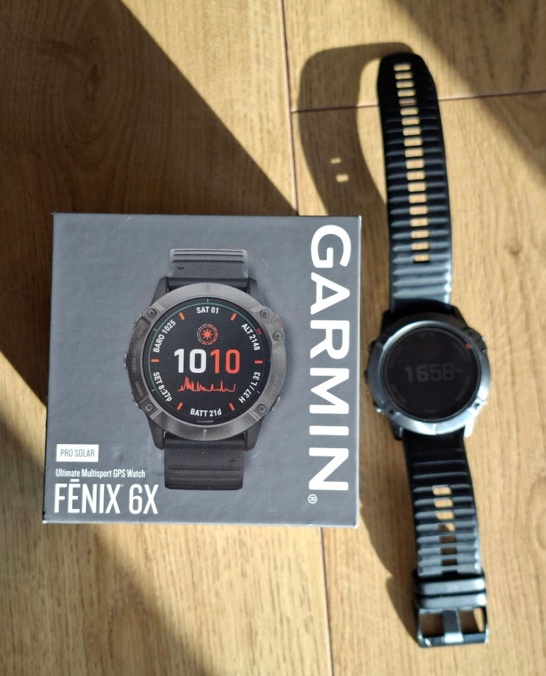 Løbeur Garmin Fenix 6X Pro Solar