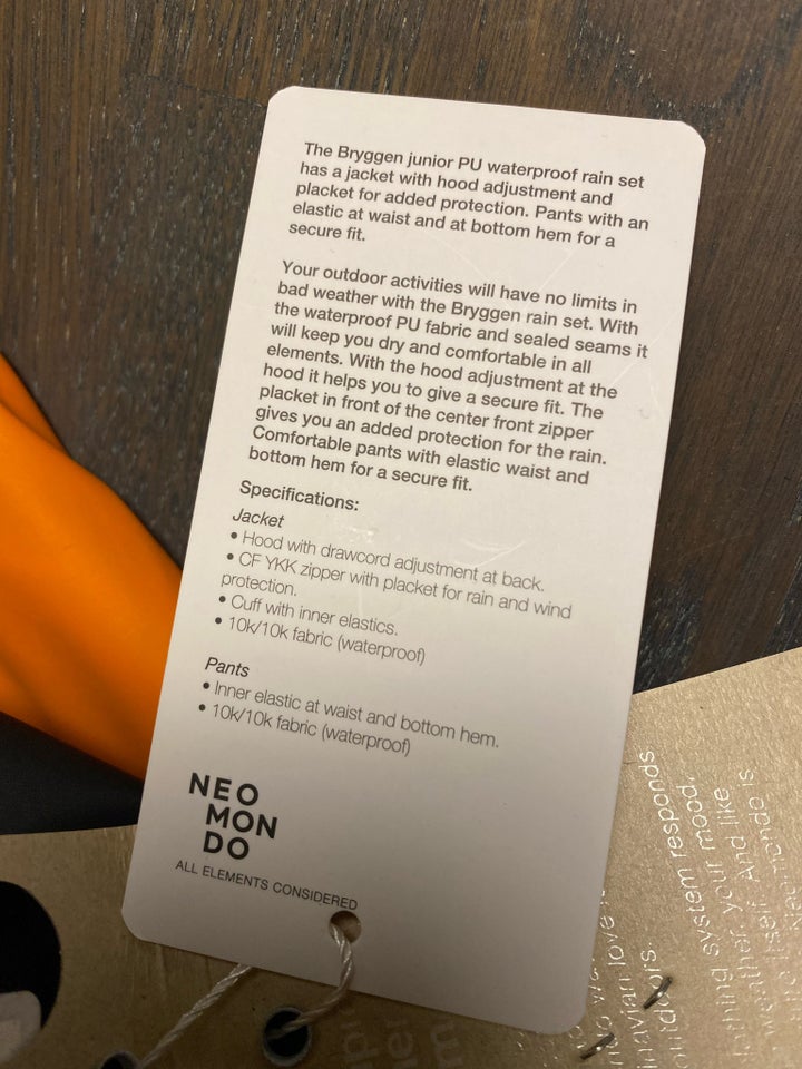 Regntøj, PU waterproof , Neomondo