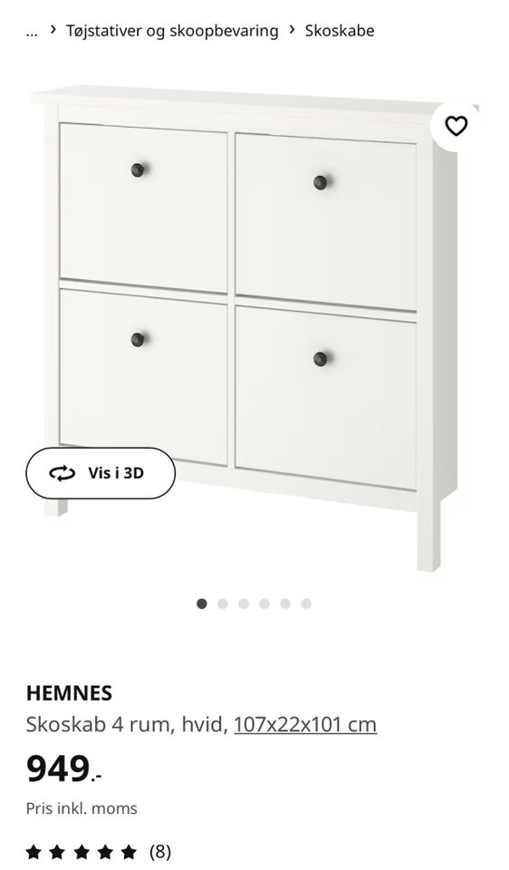 skoskab, Ikea HEMNES