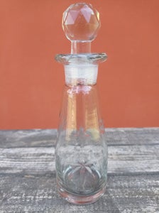 Glas Fin lille flakon flaske med