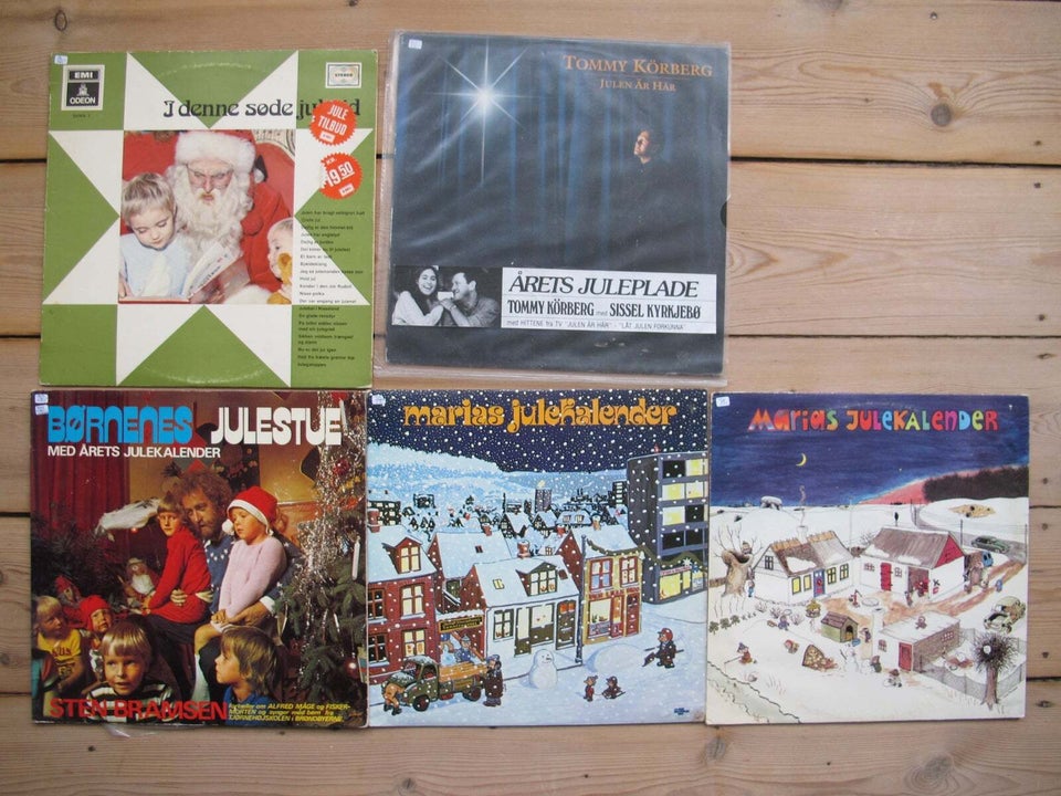 LP, diverse juleplader, FRA