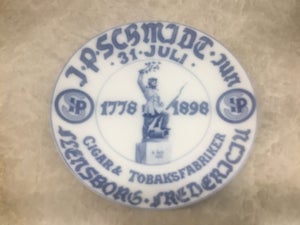 Porcelæn Platte mindeplatte fra