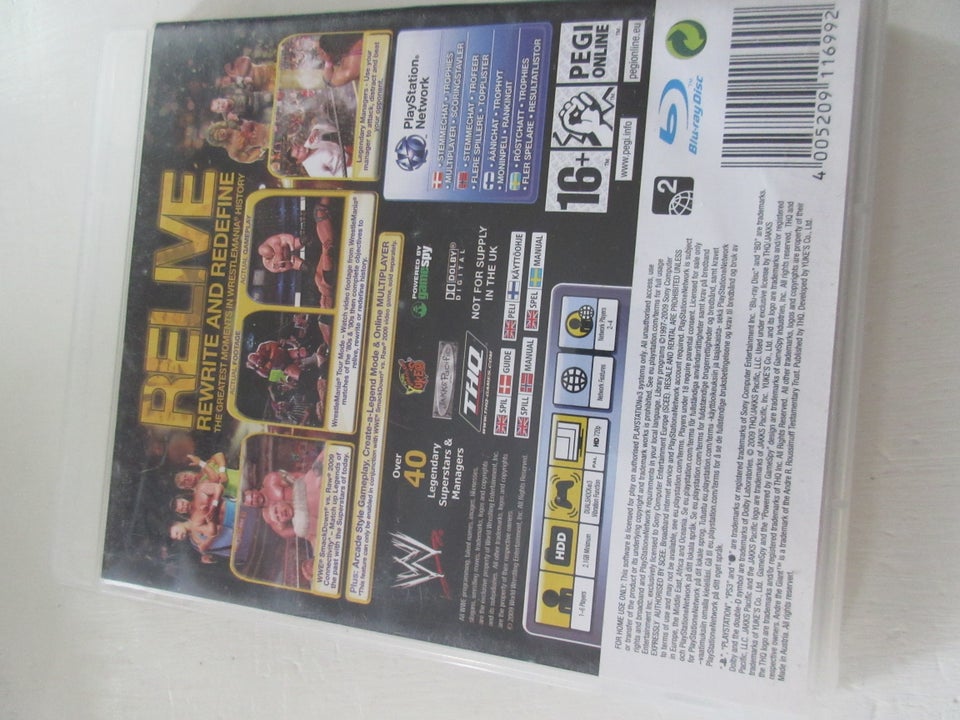 WWE Legends of WrestleMania (PS3)