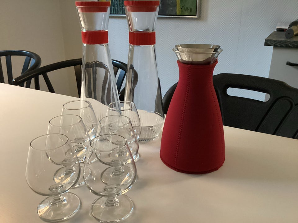 Glas, Eva solo karaffel rød 6