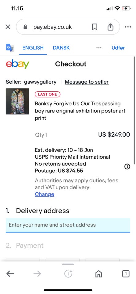 Plakat Banksy motiv: Forgive Us