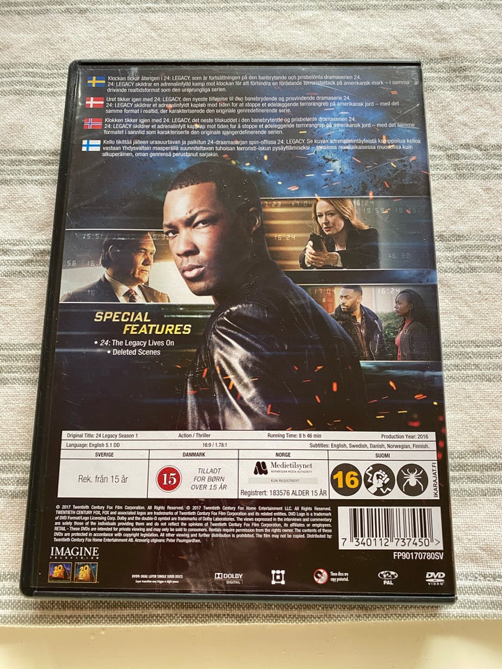 24 Timer Legacy , DVD, action