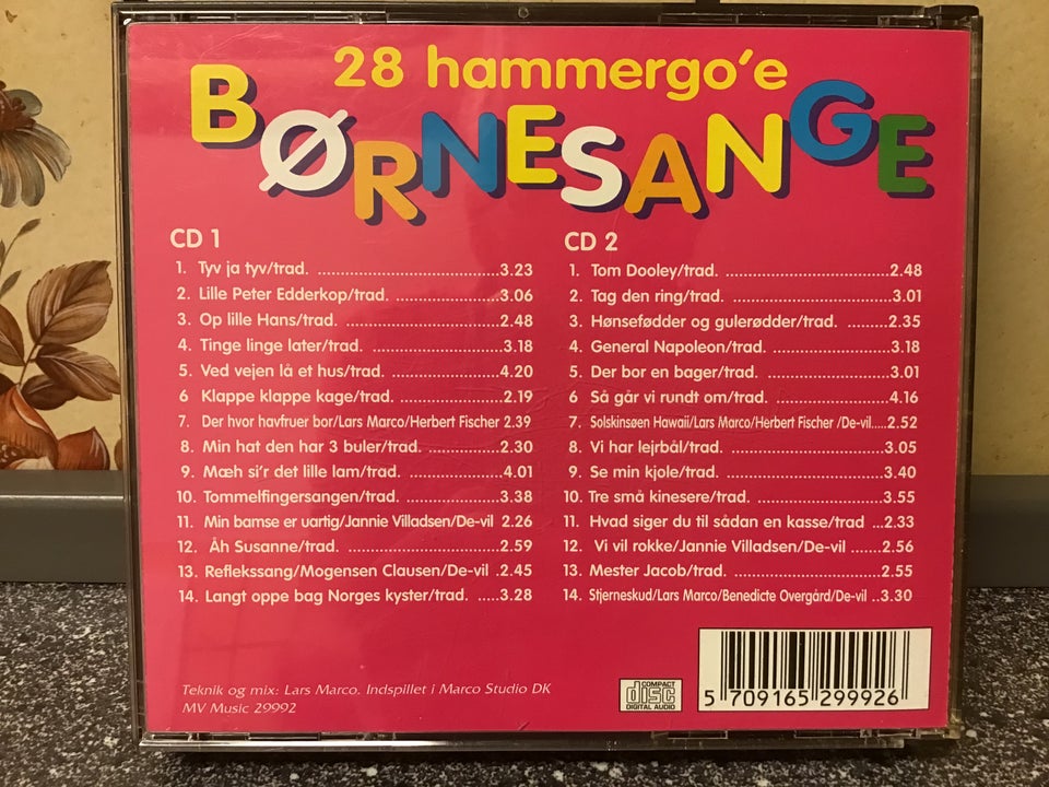 CD, 28 hammer goe Børnesange Børne