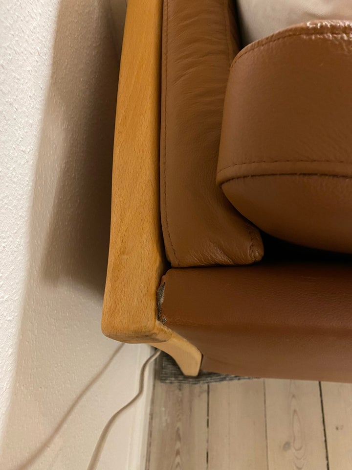 Sofa, læder, 2 pers.