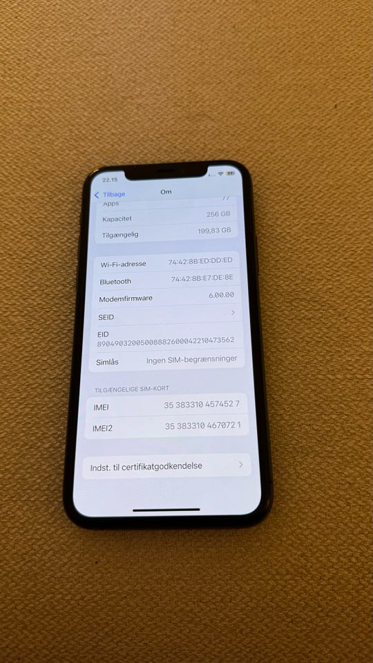 iPhone 11 Pro, 256 GB, grå