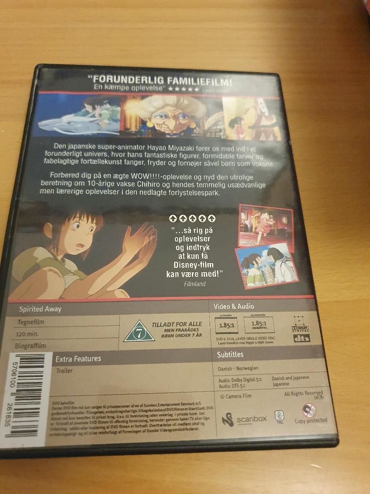 Chihiro og heksende DVD