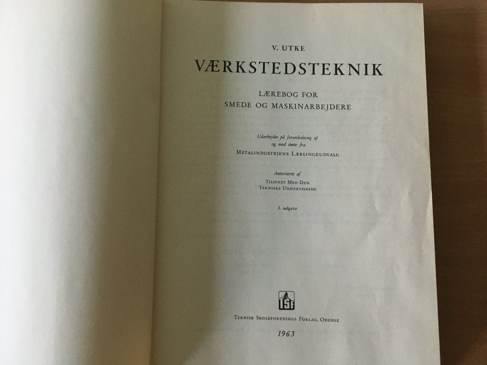 Værkstedsteknik - Lærebog for