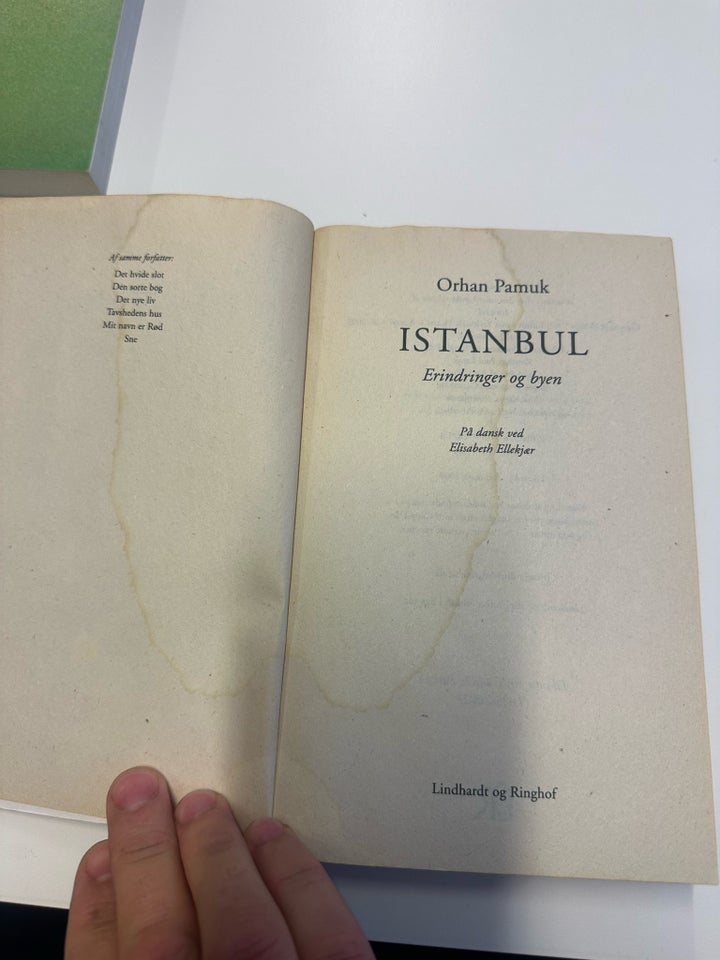 Istanbul erindringer og byen,