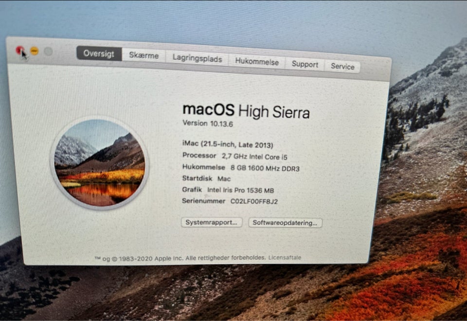 iMac, 21,5 2013, 2,7 GHz