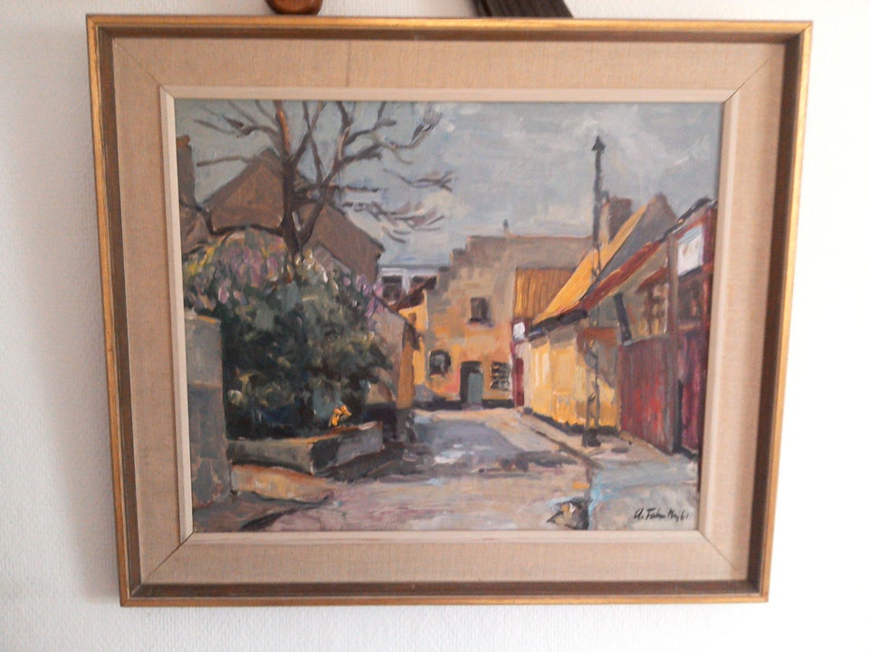 Oliemaleri, Asger faber 47x39 cm,