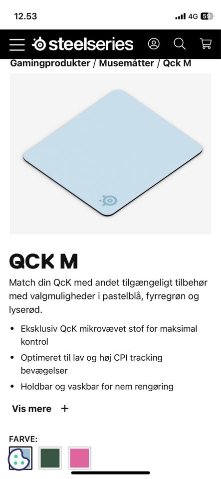 Musemåtte, Steelseries, QCK