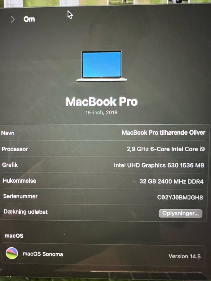 MacBook Pro, MacBook Pro 2018, I9