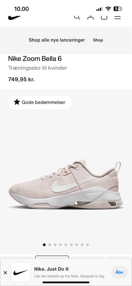 Løbesko, Nike Bella zoom6, str.