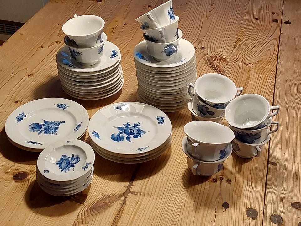 Porcelæn, ASSORTERET BLÅ BLOMST ,