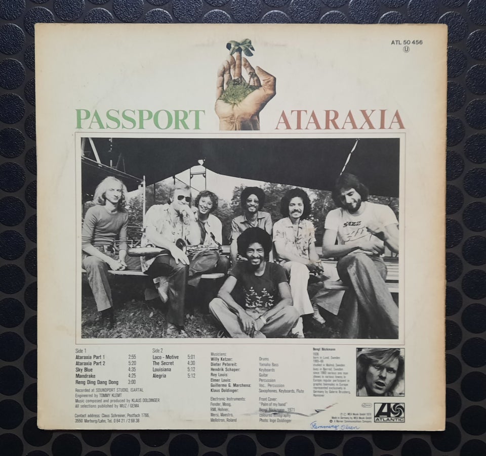 LP, Passport, Ataraxia