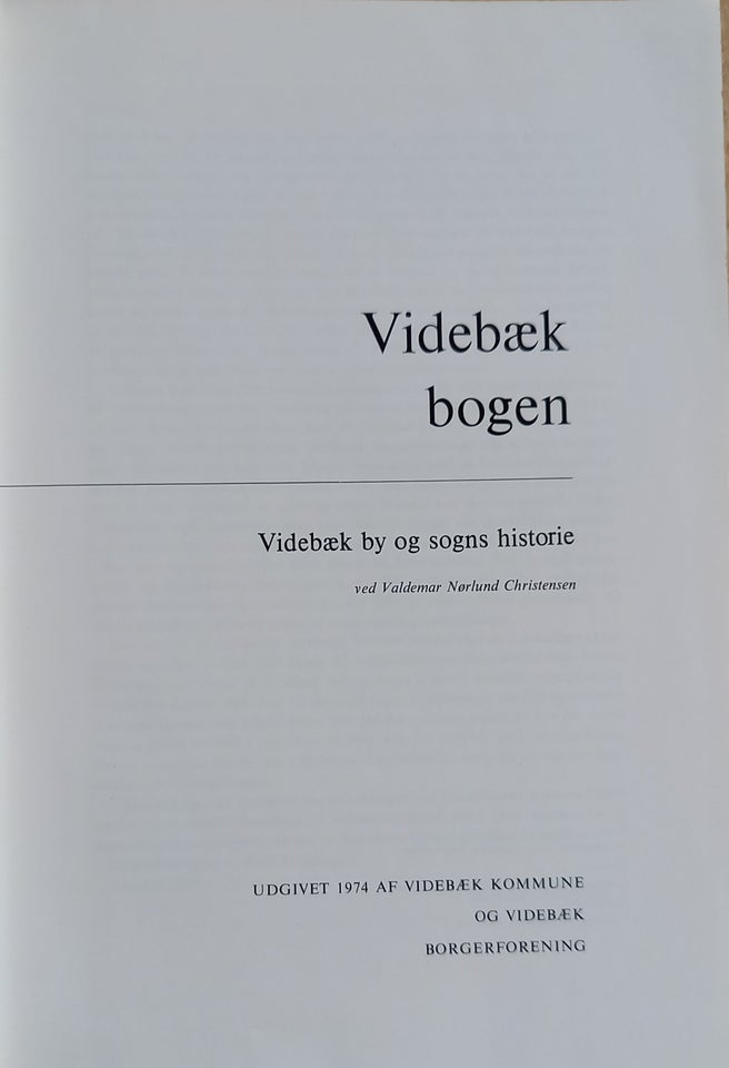 Videbækbogen, Valdemar Nørlund